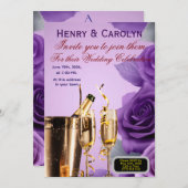 Party Rose 招待状 (正面/裏面)