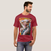 Party-Schwein - Urlaubsmodus ON Tシャツ (正面フル)