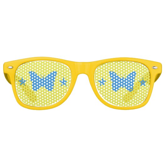 Party Shades Sunglasses with flag of Bady Bassit レトロサングラス (正面)