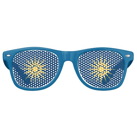Party Shades Sunglasses with flag of Macedonia レトロサングラス (正面)