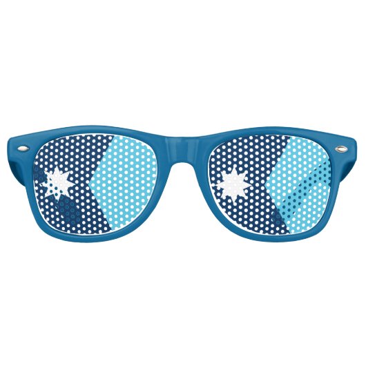 Party Shades Sunglasses with flag of Minnesota レトロサングラス (正面)