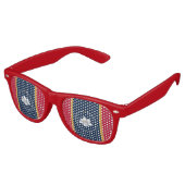 Party Shades Sunglasses with flag of Mississippi レトロサングラス (アングル)