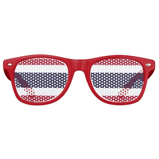 Party Shades Sunglasses with flag of Thailand レトロサングラス (正面)