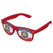 Party Shades Sunglasses with flag of Utah, USA レトロサングラス (アングル)