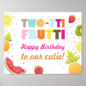 Party sign happy birthday Two-tti frutti Fruity ポスター (正面)
