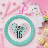 Party! Sweet 16 Birthday  ペーパープレート (パーティー)