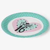 Party! Sweet 16 Birthday  ペーパープレート (アングル)