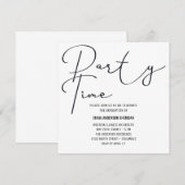 Party Time Graduation Invitation Miss Waited ノートカード (正面/裏面)