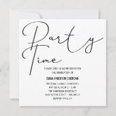Party Time Graduation Invitation Miss Waited ノートカード (正面)