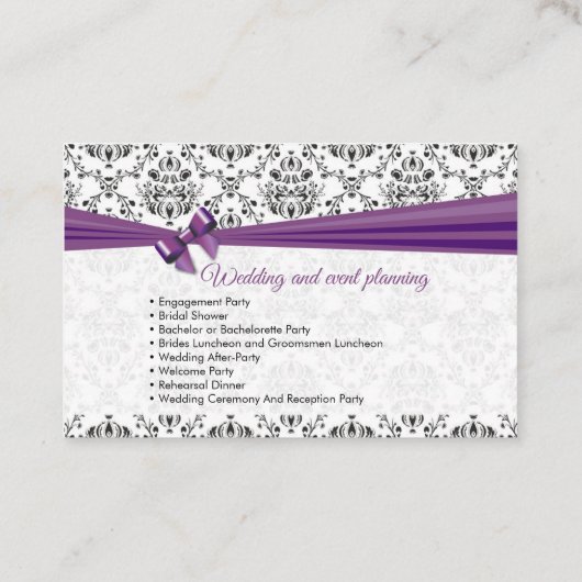 Party & Wedding Planning and Coordination 名刺 (裏面)