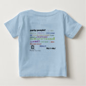 PartyPeopleKids ベビーTシャツ (裏面)