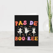 Pas De Boo-rée Ghost Ballet Dancer Halloween Dance カード (正面)