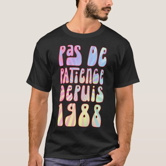 Pas De Patience代理1988 35アンアニバーサレレ Tシャツ (正面)