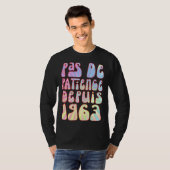 Pas De Patience Depuis 1963 Ans 60 Anniversaire Ré Tシャツ (正面フル)