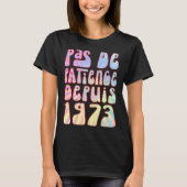 Pas De Patience Depuis 1973 Ans 50 Anniversaire Ré Tシャツ (正面)