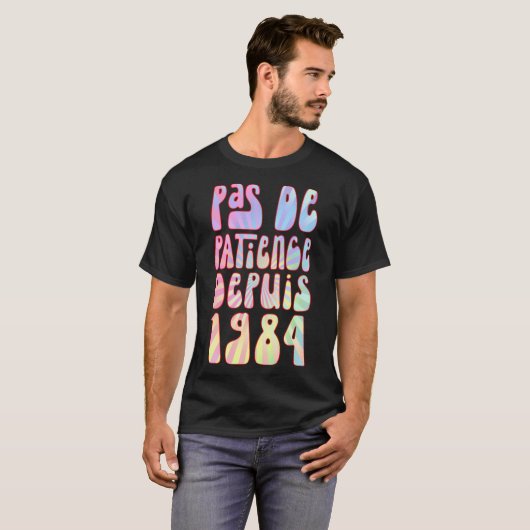 Pas De Patience Desubdiis 1984 39 Ans Anniverssair Tシャツ (正面フル)