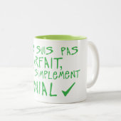 pas parfait simplement genial citation ツートーンマグカップ (正面右)