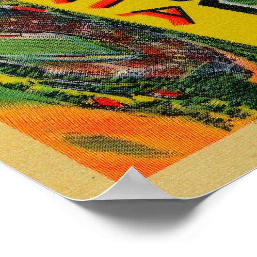 Pasadena,カリフォルニア州 – ラージレターのシーン ポスター (角)