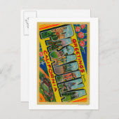 Pasadena，カリフォルニア州 – ラージレターのシーン ポストカード (正面/裏面)