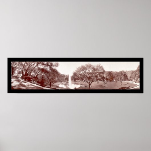 Pasadena Busch Gardens写真1909 ポスター (正面)