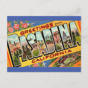 Pasadena Ca.トラベルポストカードからの挨拶 ポストカード