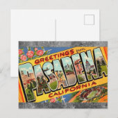 Pasadena Ca.トラベルポストカードからの挨拶 ポストカード (正面/裏面)