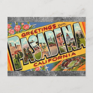 Pasadena Ca.トラベルポストカードからの挨拶 ポストカード