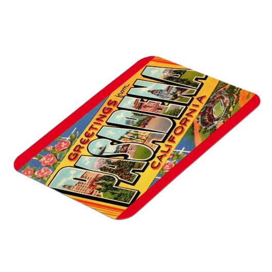 Pasadena Californiaマグネットからの挨拶 マグネット (左側)