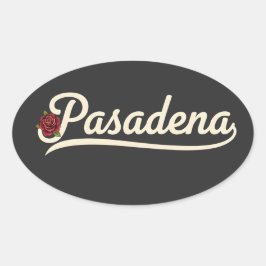 Pasadena Rose  楕円形シール