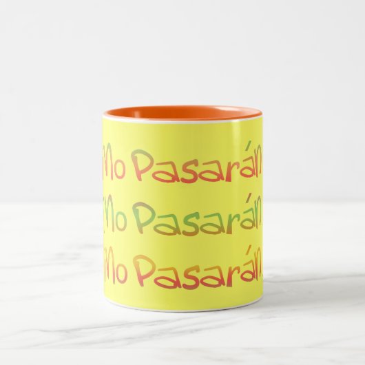 Pasaranそれらはマグを渡しません ツートーンマグカップ (中央)