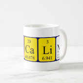 Pascaline定期的なテーブル名mug コーヒーマグカップ (正面右)