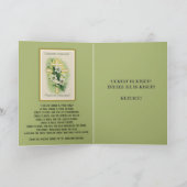 Paschaイースターカード(St. John Chrysostomの祈りの言葉付き) シーズンカード (内部)