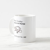 Pasco郡の教化のナースのマグ コーヒーマグカップ (正面左)