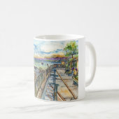 Paseo Gervasoni (acuarela) コーヒーマグカップ (正面右)