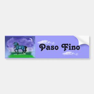 Paso青いFinoの馬のバンパーステッカー バンパーステッカー