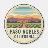 Paso Robles California Central Coast マグネット (正面)