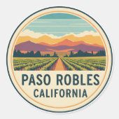 Paso Robles California Central Coast ラウンドシール (正面)