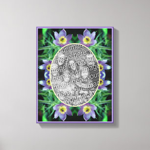 Pasque Flowers Frame独自の写真を作成 キャンバスプリント