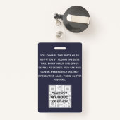 PASS写真ID – 花ガーリーグリッタートレンド バッジ (裏面リトラクタブル付き)