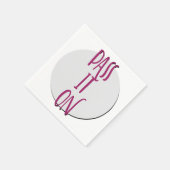 Pass It On | 12 Step Recovery Slogan スタンダードカクテルナプキン (角)