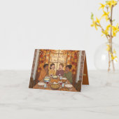 Pass the Pie & the Gossip | Funny Friendsgiving Ca カード (黄色い花)