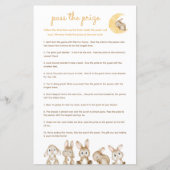 Pass the Prize Baby Shower Game - Bunny Rabit (正面)