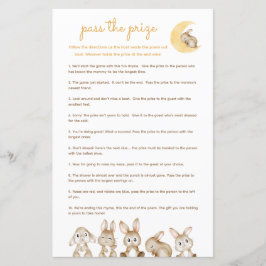 Pass the Prize Baby Shower Game - Bunny Rabit
