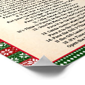 Pass the Prize Poem Game Ugly Sweater Sign ポスター (角)