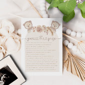 Pass the Prize Twins Teddy Bear Baby Showerゲーム