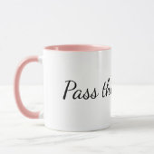 "Pass the witness." Court Reporter Depo Mug マグカップ (左)