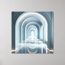 Passage with Light Perspective キャンバスプリント