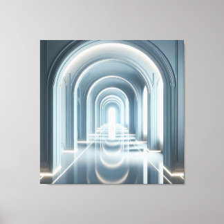 Passage with Light Perspective キャンバスプリント