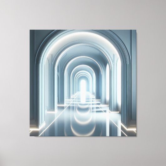 Passage with Light Perspective キャンバスプリント (正面)