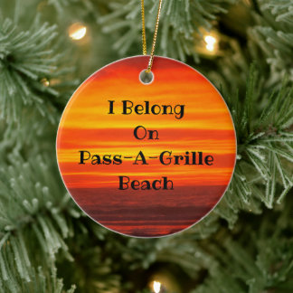 PassAgRilleサンセットのセラミックサークルオーナメント セラミックオーナメント